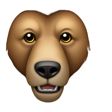 Grizzly Bear with lion mane sticker