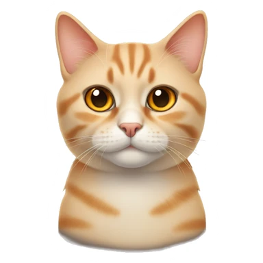 British cat orange color sticker