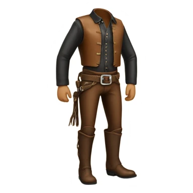 Leather chaps sticker