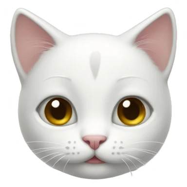 Lil white kitty  sticker