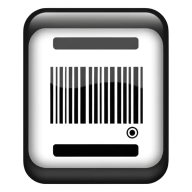 barcode, simple, clear, no text sticker