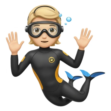 scuba diver sticker