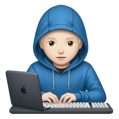 Hacker hacking sticker