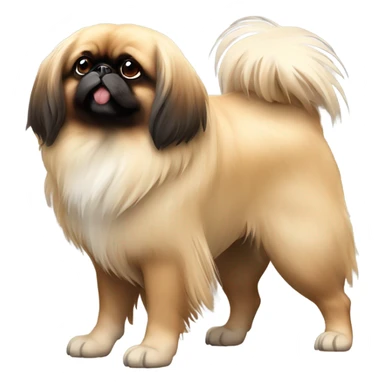 Pekingese full body side view sticker