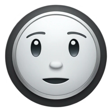 Apple airtag with a face sticker