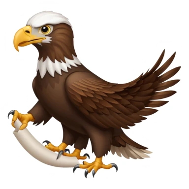 Eagle drag a roll of paper sticker