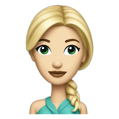 Flirty ivanka trump tall figurine sticker