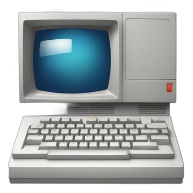 80s amiga computer sticker