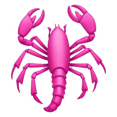 Pink scorpion  sticker