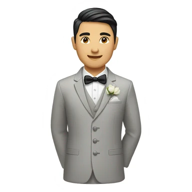 "An Asian groom." sticker
