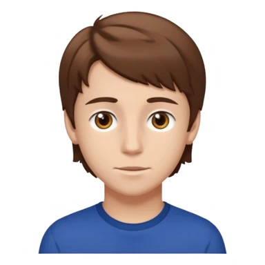 Owen Cooper with brown hair and brown eyes in Adolescence sticker