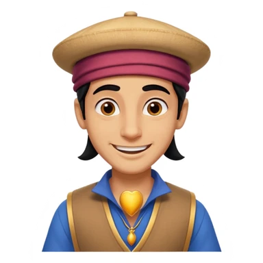 Alladin face only sticker