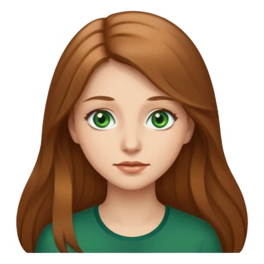 Femme cheveux longs chatain clair sticker