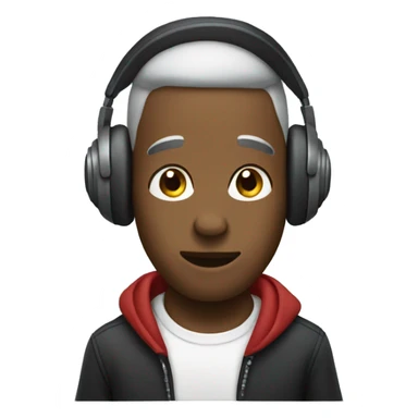 Listening to music emoji  sticker