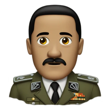 Adolf Hitler Bob Marley sticker