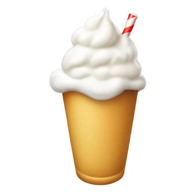 white soda with white ice cream float only sticker