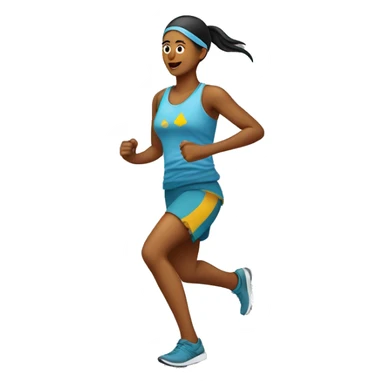 A raramuri runner woman sticker