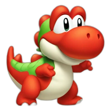 yoshi-red sticker