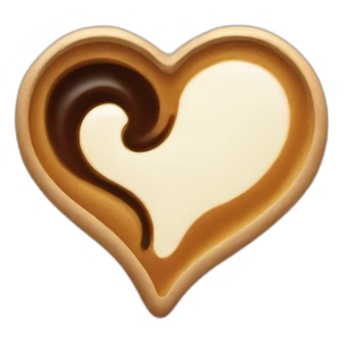 Heart of coffee sticker