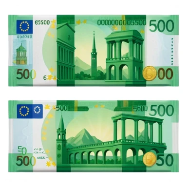 500 euros sticker
