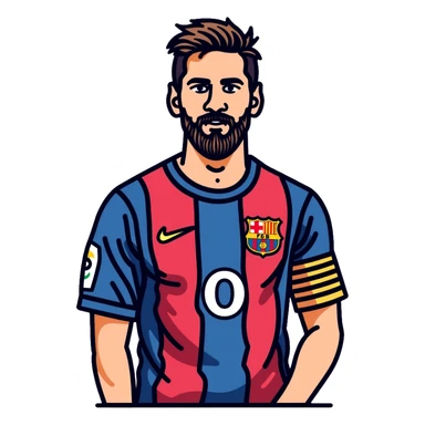 Lionel Messi soccer player with number 10 jersey sticker