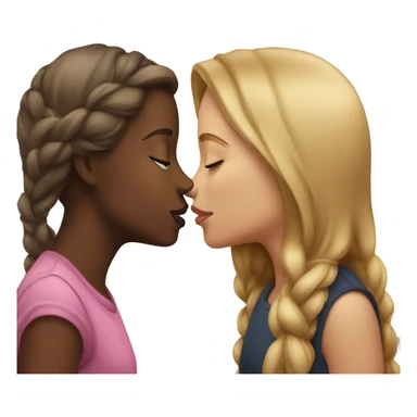 girl and other girl kissing sticker