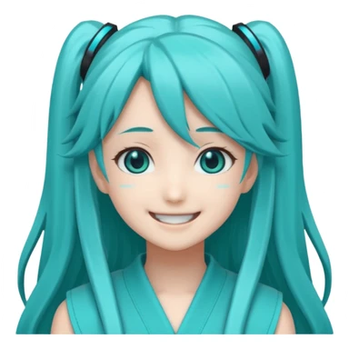 Hatsune Miku smile sticker