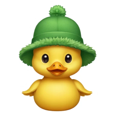 green hats, baby duck sticker