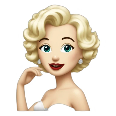 marylin monroe sticker