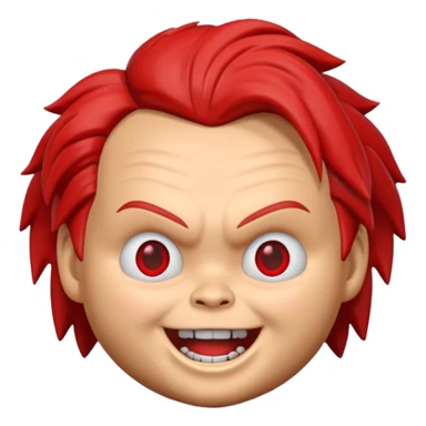 Un emojin de chuky sticker