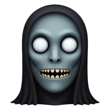 creepy monster black long head faceless no mouth no eyes  sticker