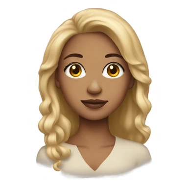 Beautiful light skin woman sticker