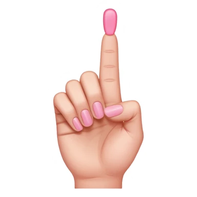 pink middle finger  sticker