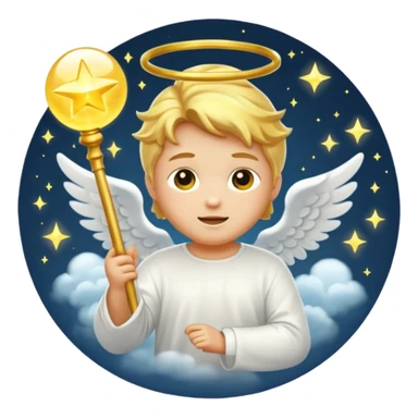 Angel’s nimbus sticker