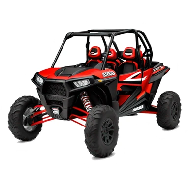 Polaris rzr xp 1000 4 seater in black and red sticker