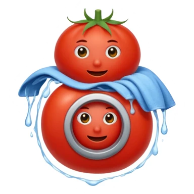Tomatoe doing laundry sticker