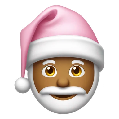 Light pink Santa hat  sticker