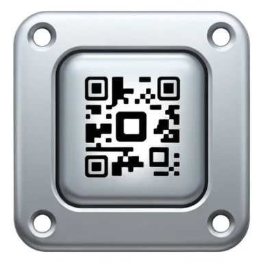 qr code badge sticker