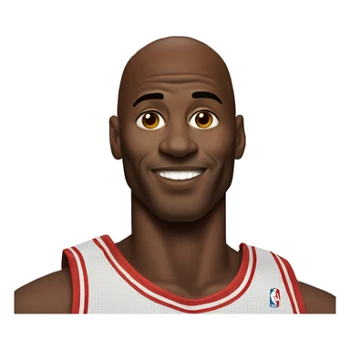 redhaired michael jordan sticker