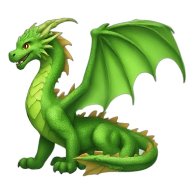 a nature element dragon  sticker