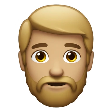 bearded boy as the chill guy sticker