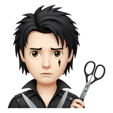 edward scissorhands emoji sticker