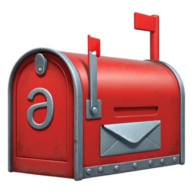 mailbox with letter sticker