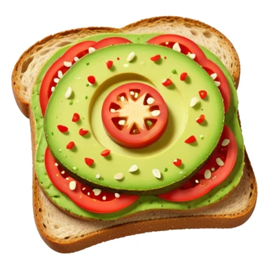 avocado toast no seed  sticker