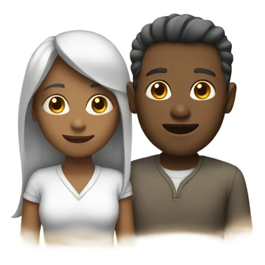 Two people together  sticker