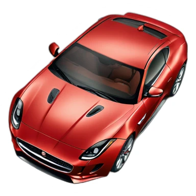 red Jaguar f-type sticker