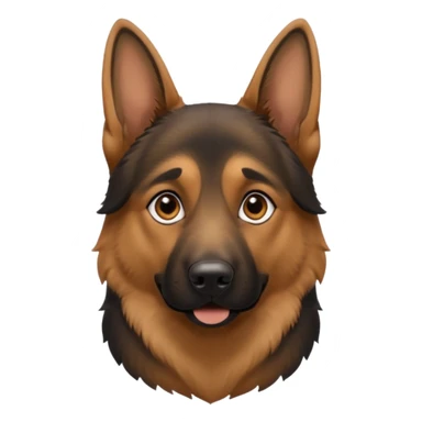 Create a German shepherd emoji sticker