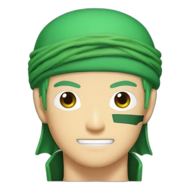 Zoro dans one piece qui est énerver  sticker