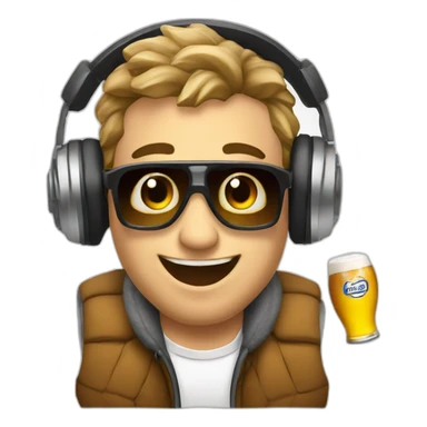Alps Savoie DJ with beer sticker