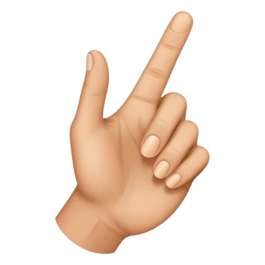 Finger pointing left  sticker